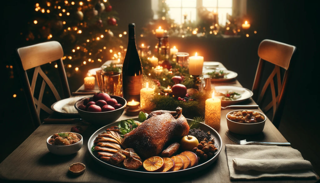 Klassiske juleretter kombineret med rødvine fra Rhône-dalen og dessertvine fra Süd-Quest