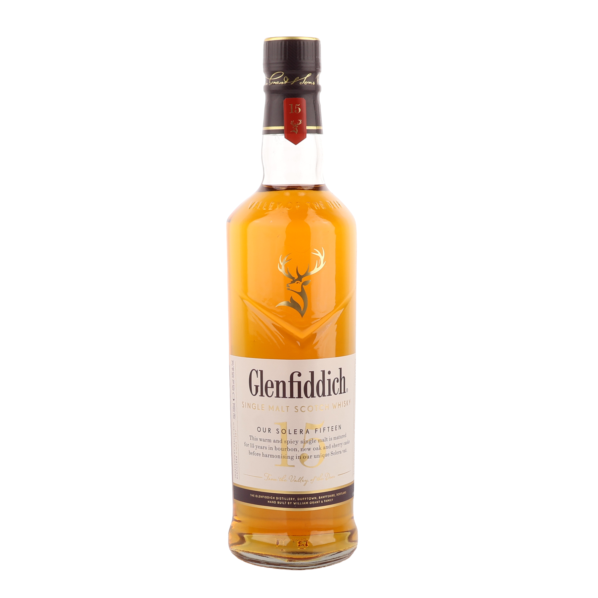 Glenfiddich 15 års Single Malt Scotch Whisky - 40%