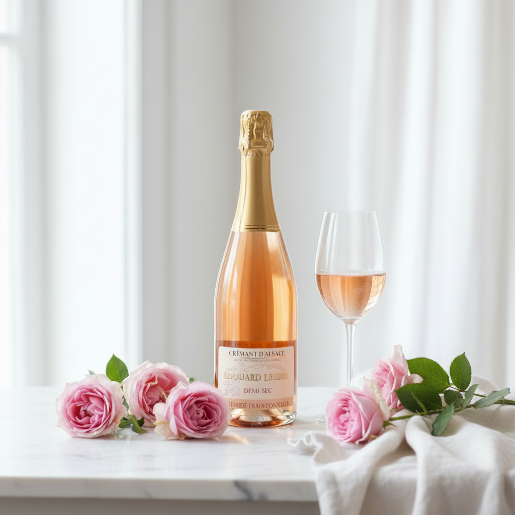Edouard Lieber - AOC Cremant D'alsace rosé - Demi Sec - 11,5%