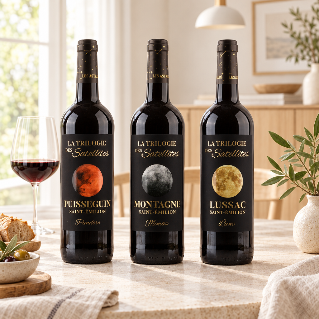 Trilogie - Gaveæske med 3 elegante fra Saint Emilion