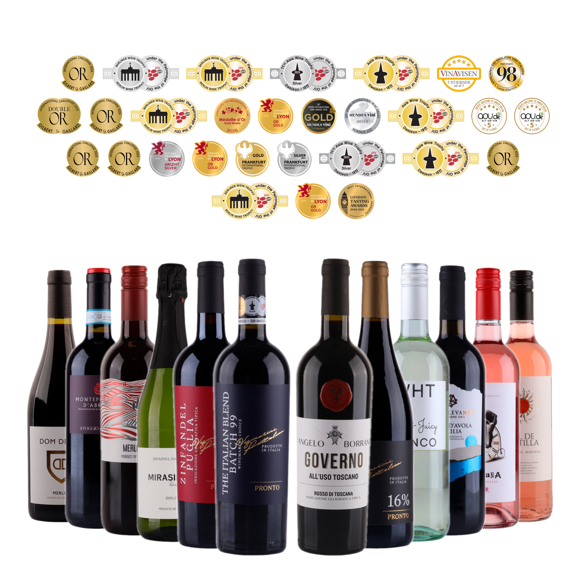 XL Luksus smagekasse - Guld niveau 🏅🍷